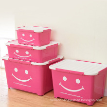 Smile Design Colorful Plastic Storage Box for Household Storage (SLSN031)